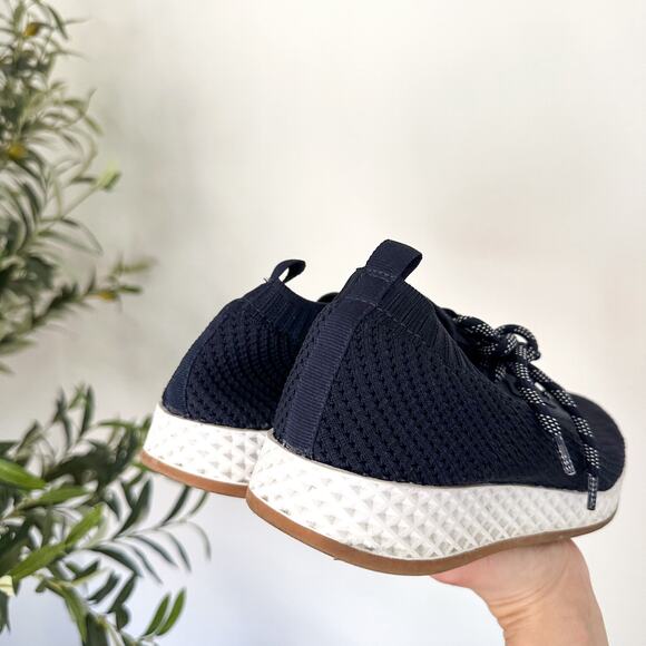 Urban Sport by J/Slides Knit Low Top Lace Up Sneaker Black 8 - Picture 4 of 8